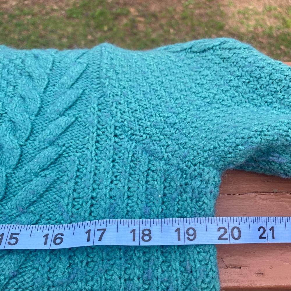 Hollister wool blend green purple sweater - Picture 8 of 12